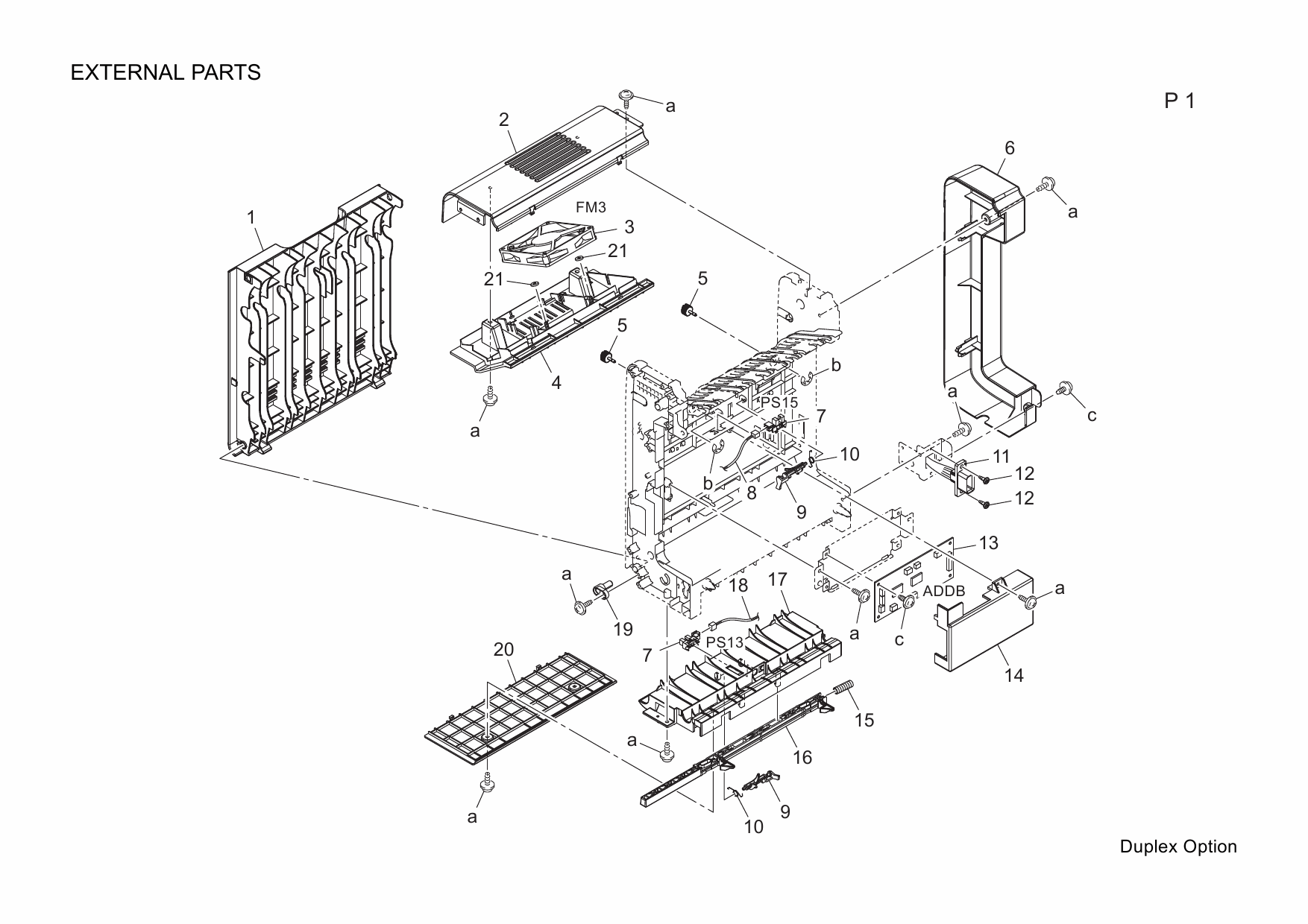 Konica-Minolta magicolor 1650EN 1690MF Duplex-Option Unit A0VT Parts Manual-2